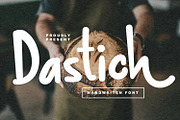 Dastich Handwritten Display Font, a Handwritten Font by Maulana Creative (Thumbnail 1 of 6)