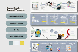 Career Coach IG Carousel Template, a Social Media Template by CreativeTempHub