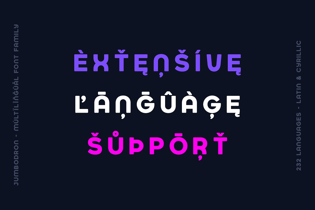 Jumbodron Font Family - 36 Fonts, a Sans Serif Font by alpercakici (Photo 6 of 10)