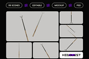 Long Hand Garden Fork Mockup, a Household Mockup by hiddemaru (Thumbnail 2 of 4)