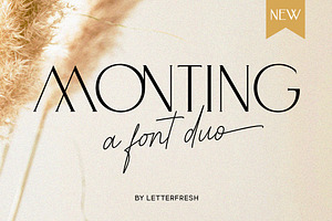 Monting Serif Script Modern Font Duo