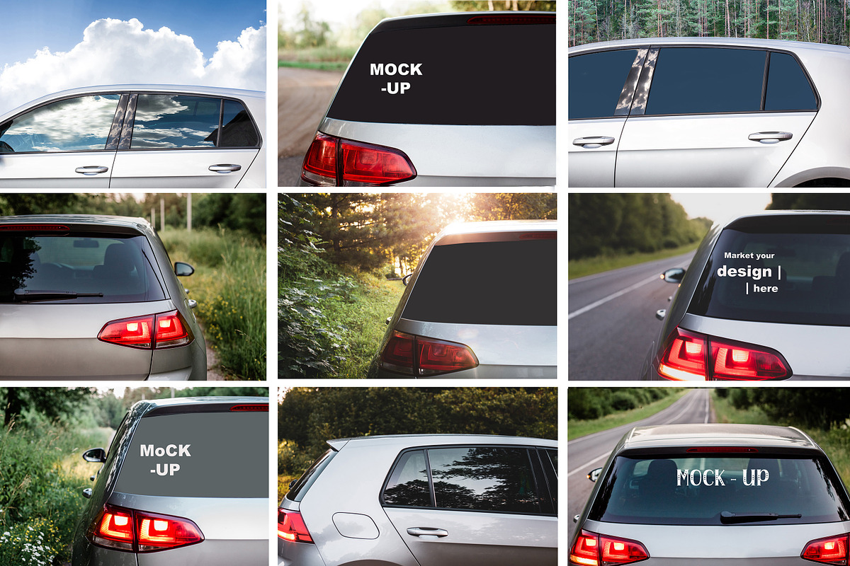 Car window Mockup Car amazing decal, a Templates & Theme by VetalStock (Photo 2 of 2)