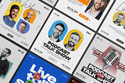 20 Podcast & Conference Post Bundle, a Social Media Template by Saman Osama (Thumbnail 4 of 4)