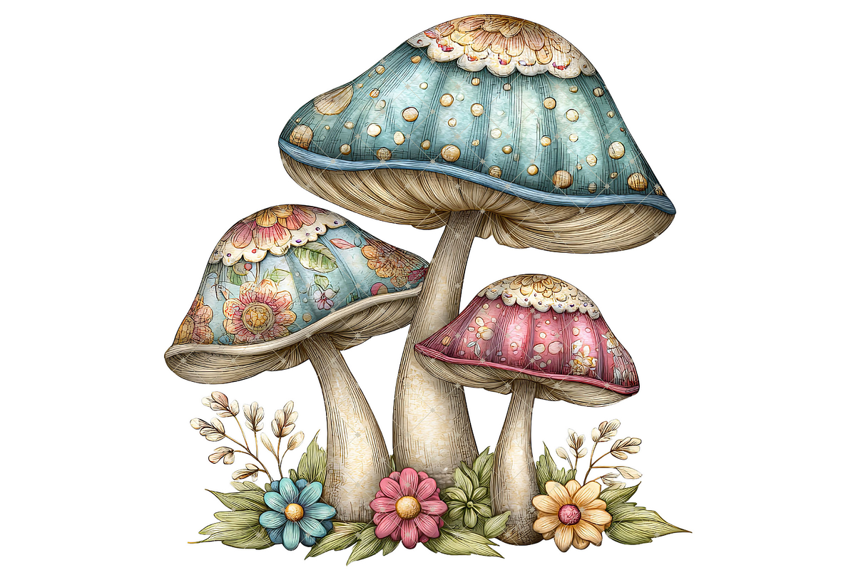 Fairy Mushroom Clipart PNG, a Food Illustration by Memories By Lea (Photo 10 of 19)