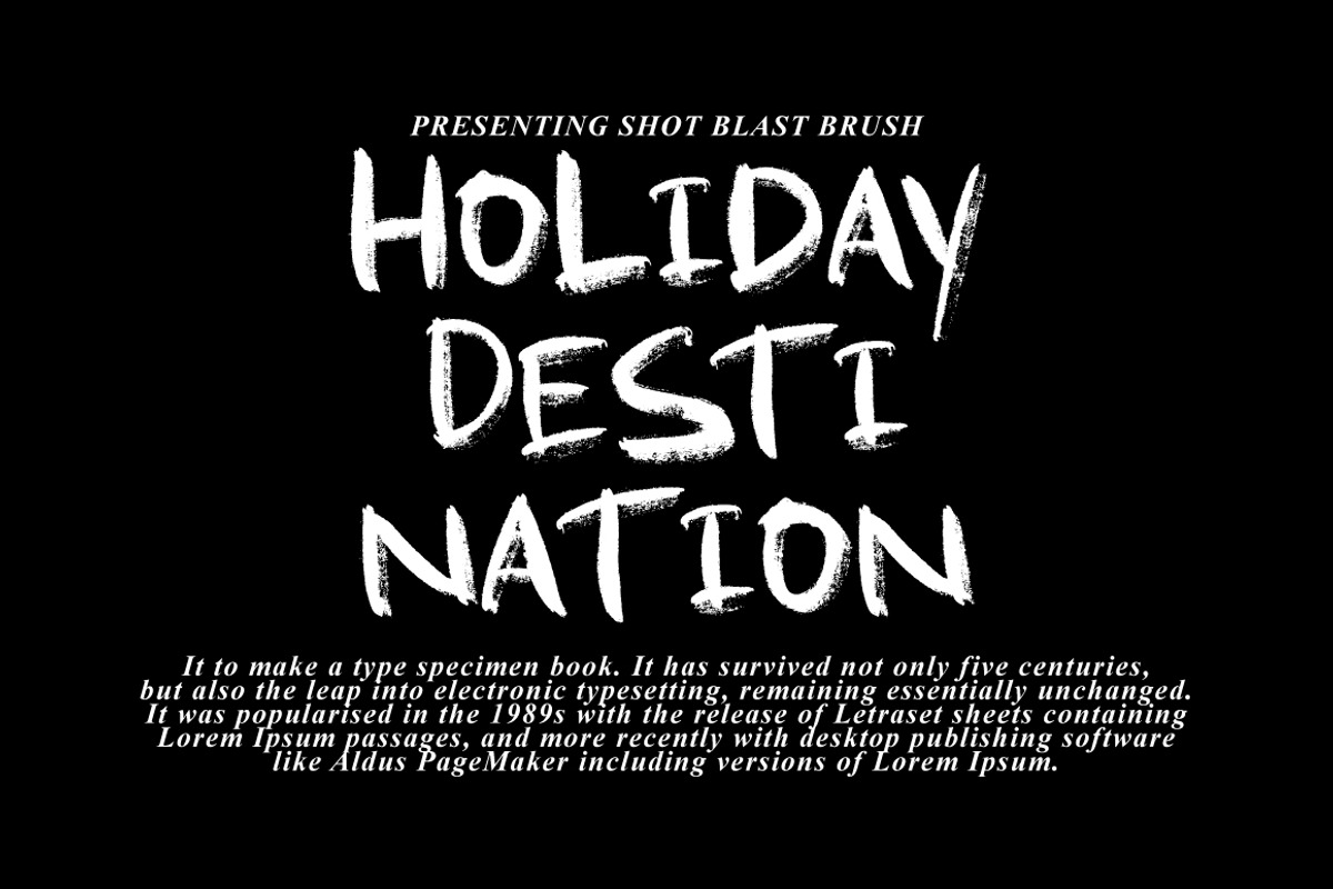 Shot Blast - Handwritten Brush, a Handwritten Font by tebaltipislab (Photo 6 of 10)