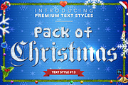 Christmas Pack #1 - Text Styles, a Layer Style Add-On by Jonas Stensgaard (Thumbnail 14 of 23)