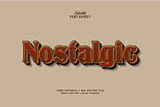 Text Effect Nostalgic, a Layer Style Add-On by Navy Graphic (Thumbnail 1 of 2)