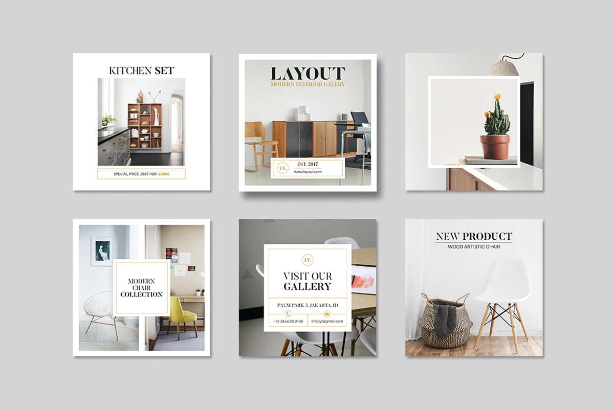 Layout Instagram Pack, a Social Media Template by Leaflove (Photo 1 of 5)