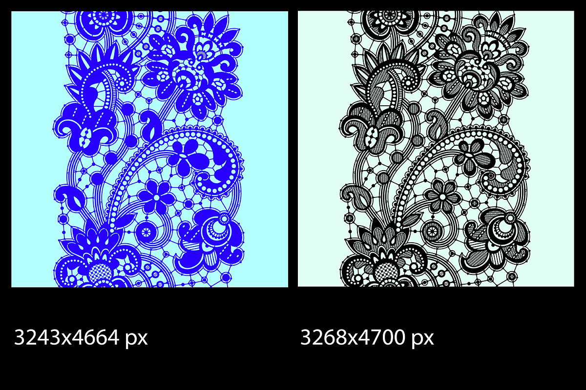 Lace seamless ribbons., a Pattern Graphic by Ajuga (Photo 7 of 8)