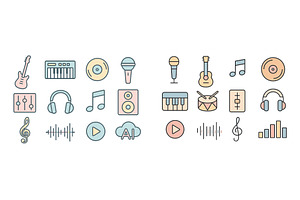 Musical instruments and audio, an Illustration by ZinetroN