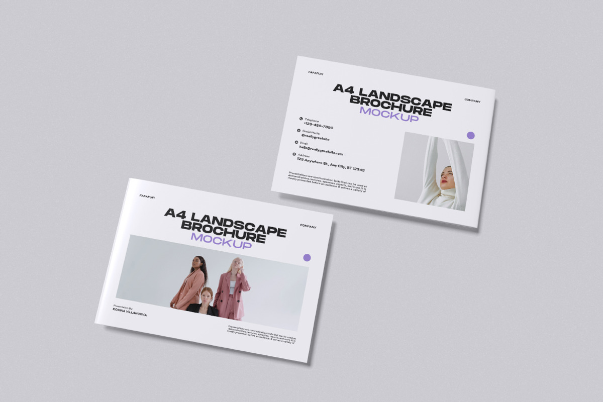 A4 Landscape Mockup, a Books & Magazine Mockup by Twins_studio926 (Photo 4 of 5)