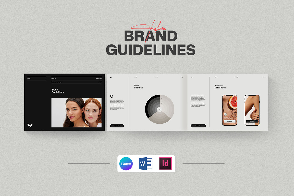 NOVAÉ · Brand Guidelines | CANVA, a Brochure Template by KreateTribe (Photo 1 of 11)