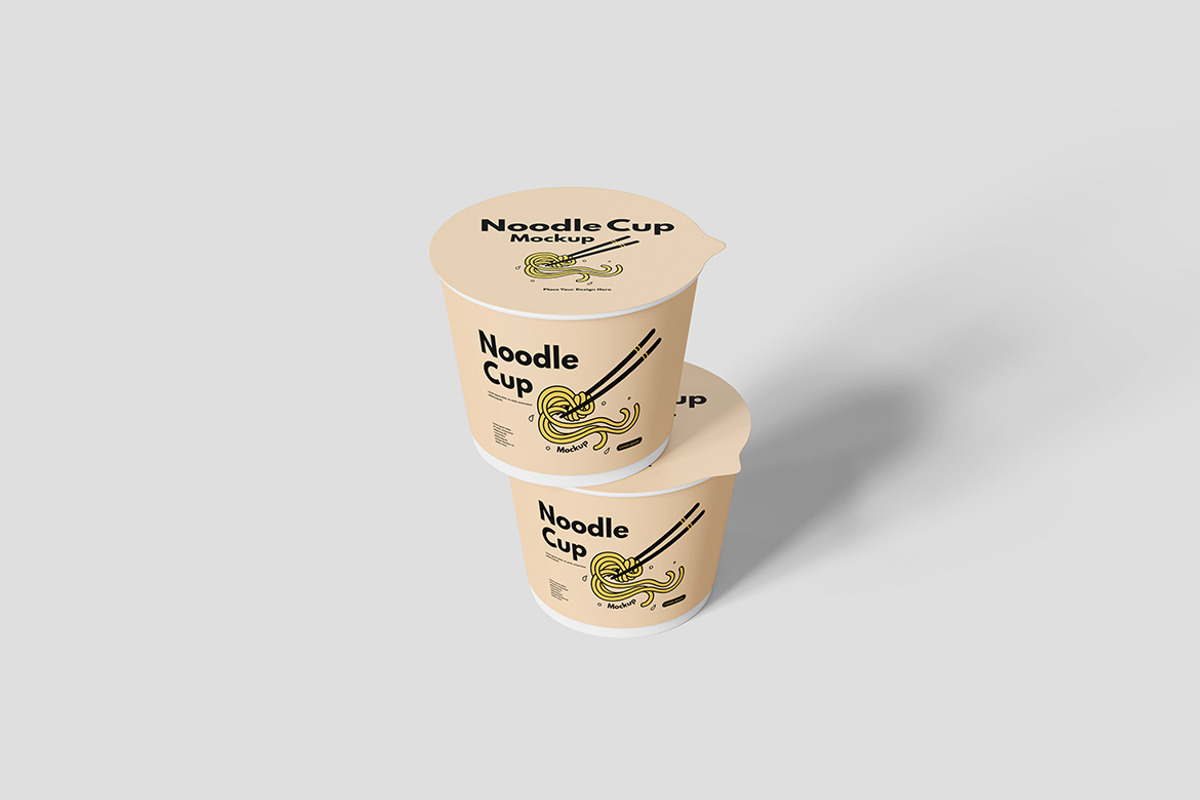 Noodle Cup Mockup For Branding, a Packaging Mockup by bimockup (Photo 3 of 6)