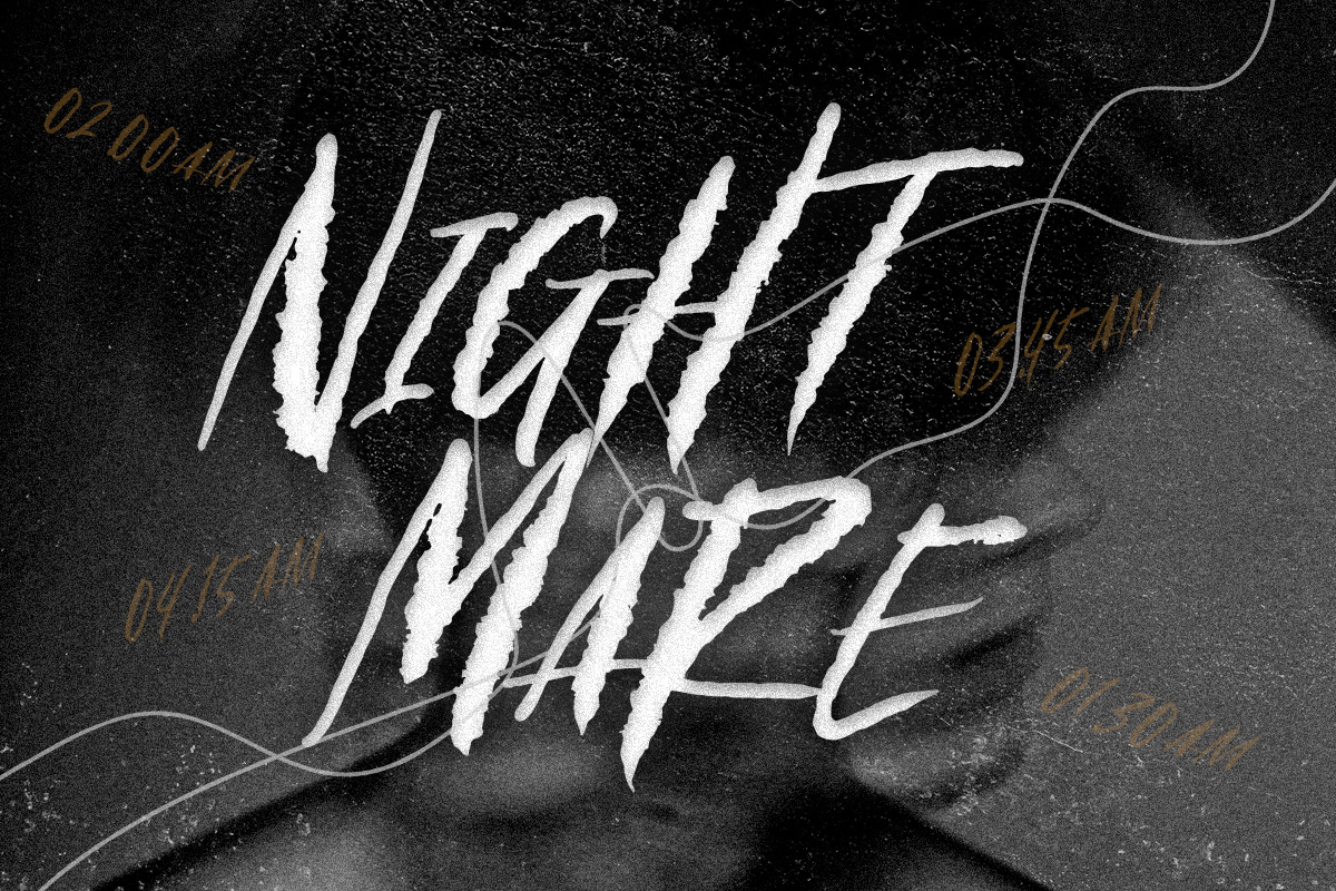 Under Terror - Creepy Rough Font, a Font by Sarid Ezra (Photo 2 of 8)