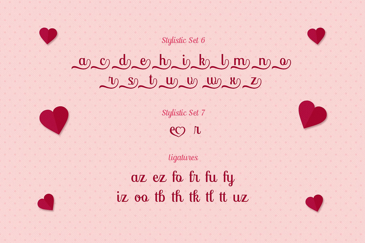 Cimory Love Typeface, a Script Font by alit design (Photo 5 of 15)