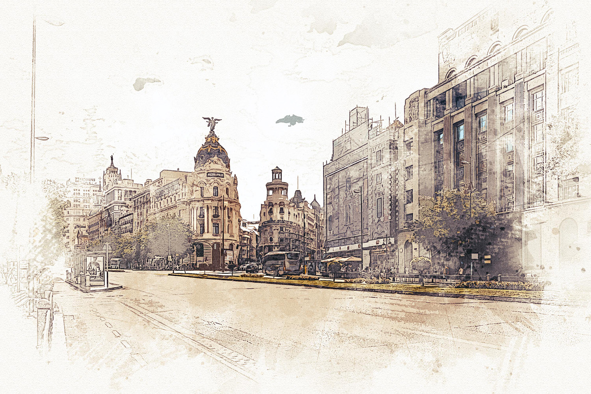 Urban Watercolor Photoshop Effect, a Brushes & More by INTENTFX (Photo 16 of 26)