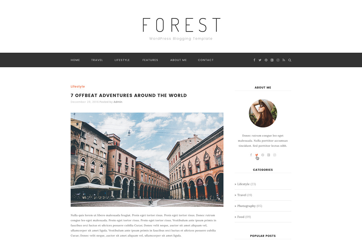 Forest - Minimal Blogging Template, a Device Mockup by bigpsfan's SHOP (Photo 17 of 20)