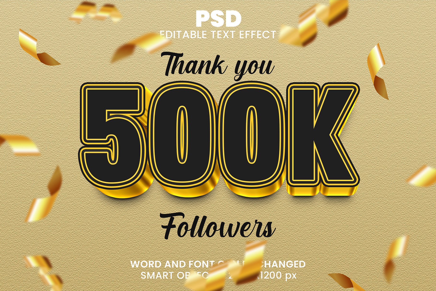 500k luxury Golden Psd Text Effect, a Layer Style Add-On by bdrobin