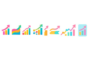 Colorful graphical representations, a Finance Illustration by ZinetroN