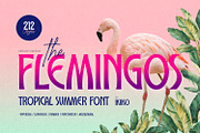 The Flemingos - Tropical Summer Font, a Sans Serif Font by ikiiko (Thumbnail 1 of 7)