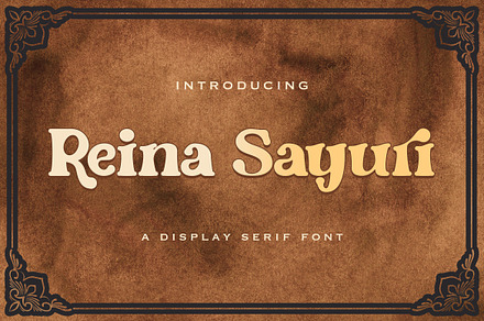 Reina Sayuri - Display Serif Font