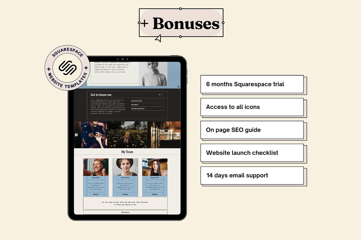 Squarespace Website template, a Squarespace Template by Ciel Lumiere (Photo 5 of 11)