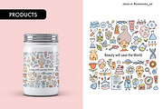 Skin Care. Cosmetology Vector Set, a Marketing Template by Kudryashka (Thumbnail 8 of 19)
