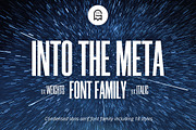 Into the Meta – Font Family, a Sans Serif Font by Graphic Ghost (Thumbnail 1 of 3)