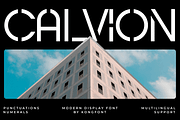 Calvion – Modern Display Font, a Sans Serif Font by overlaytemplates (Thumbnail 1 of 5)