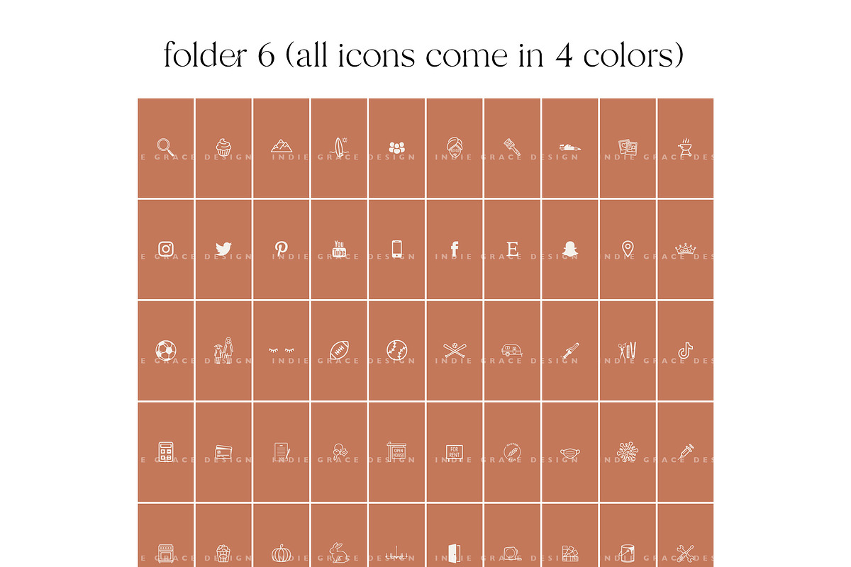 Boho Instagram Highlight Cover Icons, a Social Media Template by Indie Grace Design (Photo 8 of 8)
