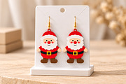 Santa Claus Earrings Laser Cut SVG, an Object Graphic by Canvas Craft (Thumbnail 4 of 4)