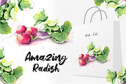 Watercolor vegetables, a Food Illustration by iri-illustration (Thumbnail 4 of 12)