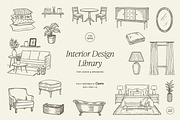 INTERIOR DESIGNER line art clipart, an Object Illustration by Crocus Paperi (Thumbnail 1 of 13)