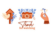 Hello Spring. Clip arts collection, a Seasonal Illustration by Renberrry.Store (Thumbnail 10 of 10)