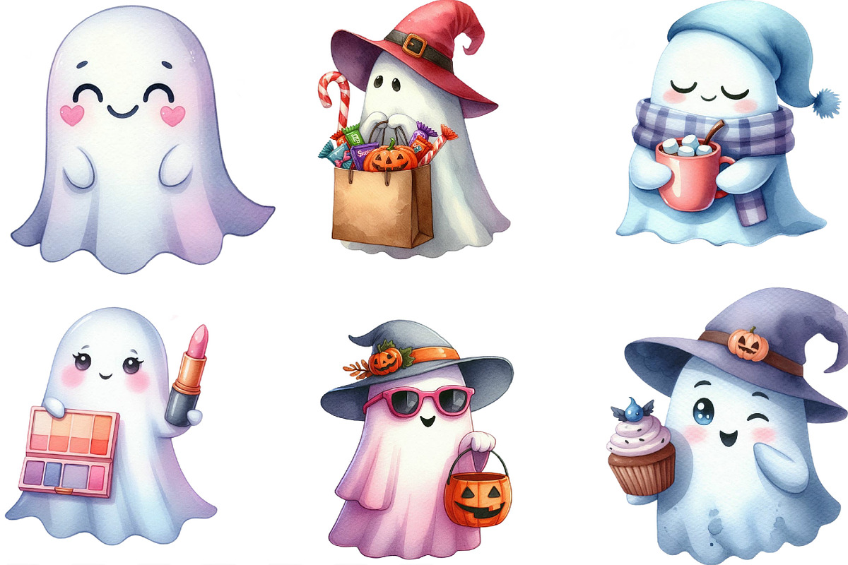 Cute Boo Halloween Sublimation, an Illustration by Designking (Photo 3 of 4)