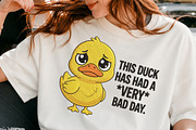 Funny Duck Bad Day PNG, a Seasonal Illustration by DreamCafeArt (Thumbnail 2 of 6)