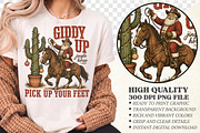Giddy Up Jingle Horse Cactus Cowboy, a Seasonal Illustration by Libby Wishes (Thumbnail 1 of 4)