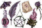 Dark Witch PNG Clipart, a Decorative Illustration by Lenninator Digital (Thumbnail 5 of 10)
