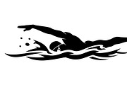 A dynamic Swimming Action Silhouette, an Illustration by Amazin_art (Thumbnail 7 of 31)