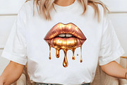 Golden Lips PNG, an Illustration by Libby Wishes (Thumbnail 5 of 8)