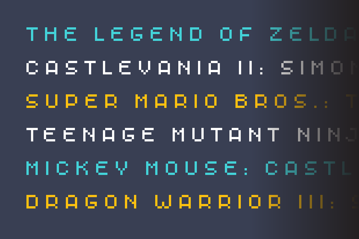 Player One - Pixel Typeface, a Sans Serif Font by alpercakici (Photo 12 of 13)