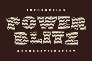Power Blitz, a Slab Serif Font by Limited.studio