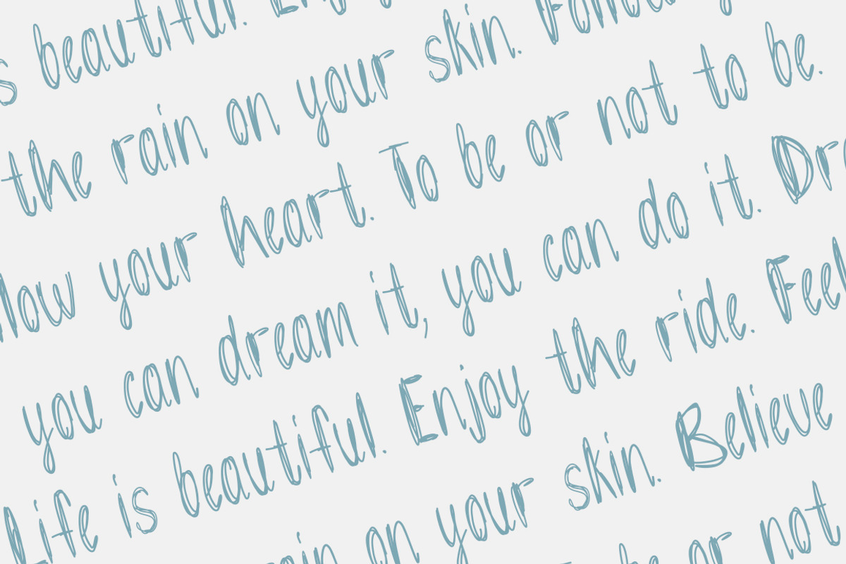 Scribble handwritten font, a Handwritten Font by MixedArt (Photo 3 of 5)