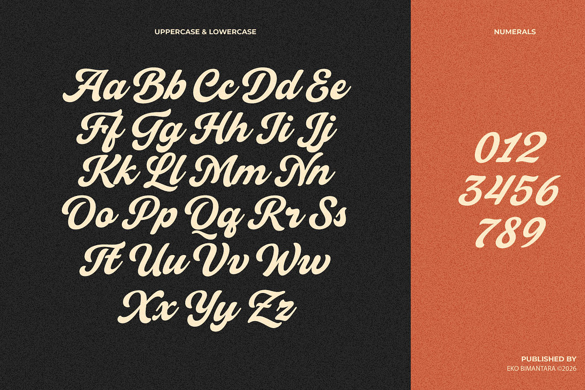 Handies; Bold Display Script, a Script Font by Eko Bimantara (Photo 6 of 10)