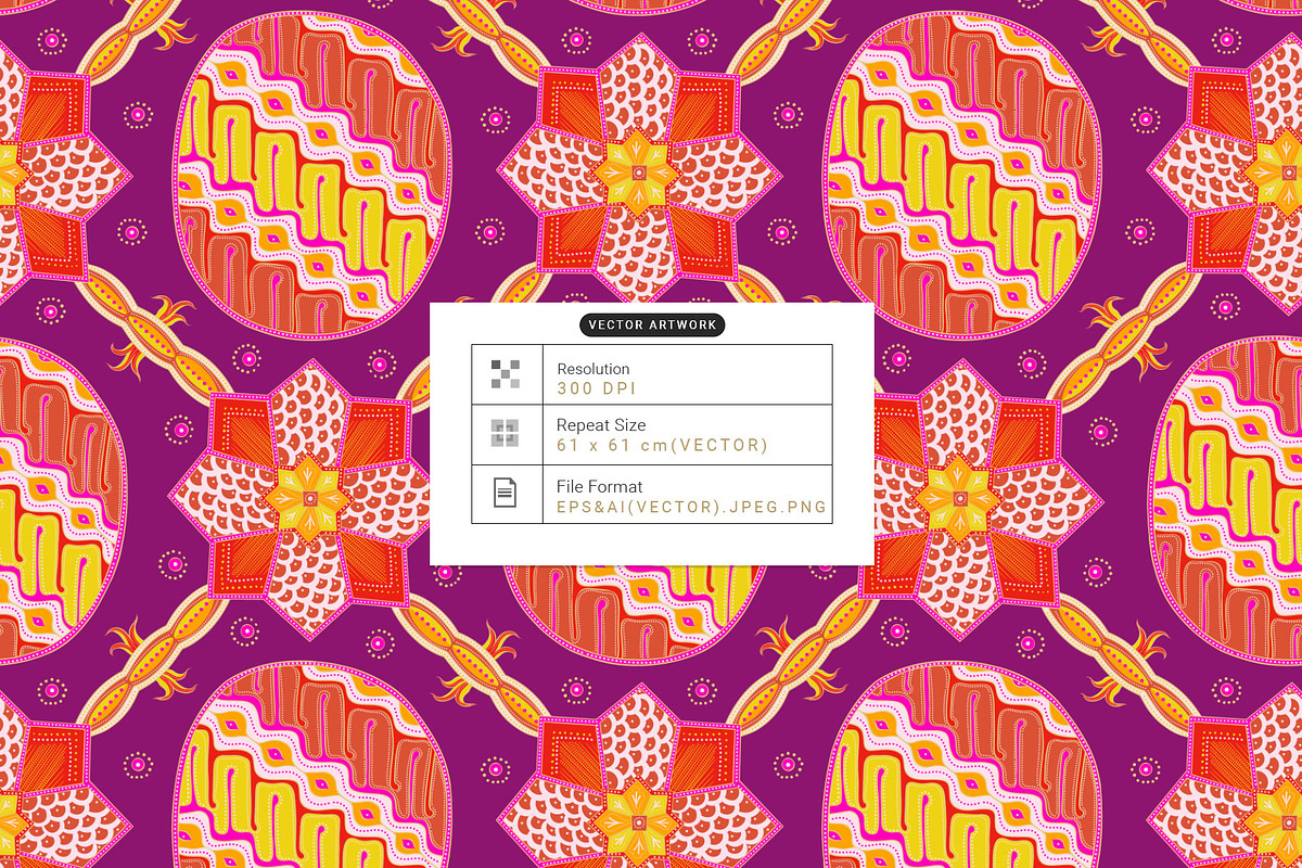 Nusari, Luxury Mod Batik-Vector Art!, a Pattern Graphic by TSTUDIO (Photo 14 of 14)