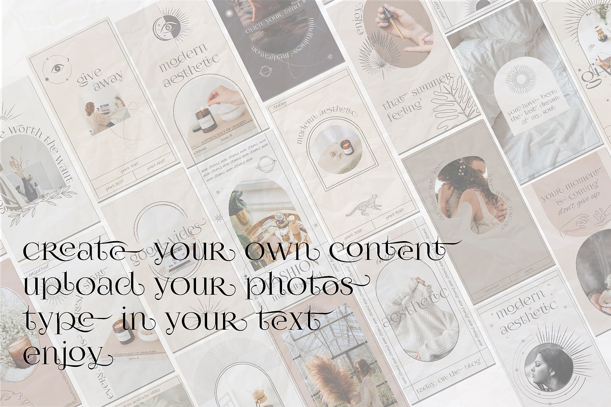 Aesthetic Instagram Template, a Social Media Template by Mio Buono (Photo 3 of 13)
