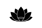 Lotus Flower Silhouette Vector Bundl, an Illustration by Creativeshirt (Thumbnail 48 of 51)