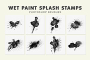 Wet Paint Splash Photoshop Brushes, a Brush Add-On by AB-TheDesigner (Thumbnail 2 of 3)