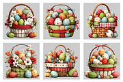 Whimsical Eggs Basket Clipart, an Illustration by Black Bird Studio (Thumbnail 5 of 5)