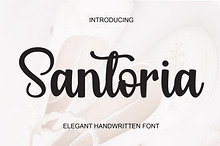 Santoria Elegant Script Font